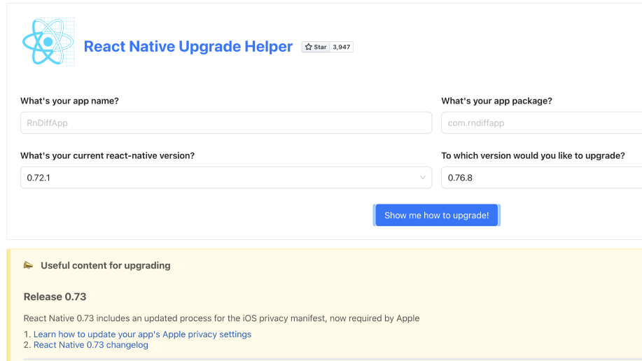 React Native 버전 업데이트_image